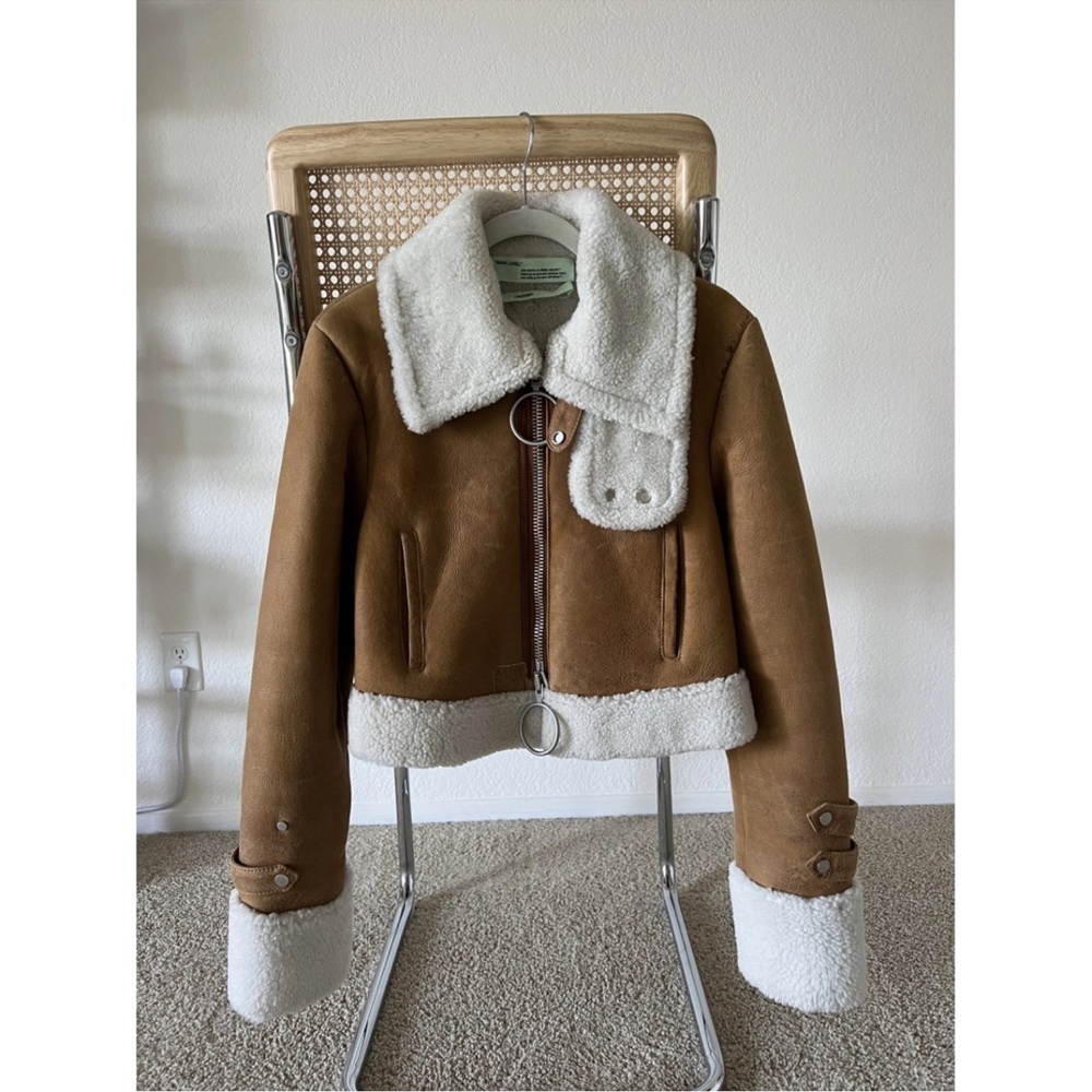Off-White Shearling Jacket - image 3